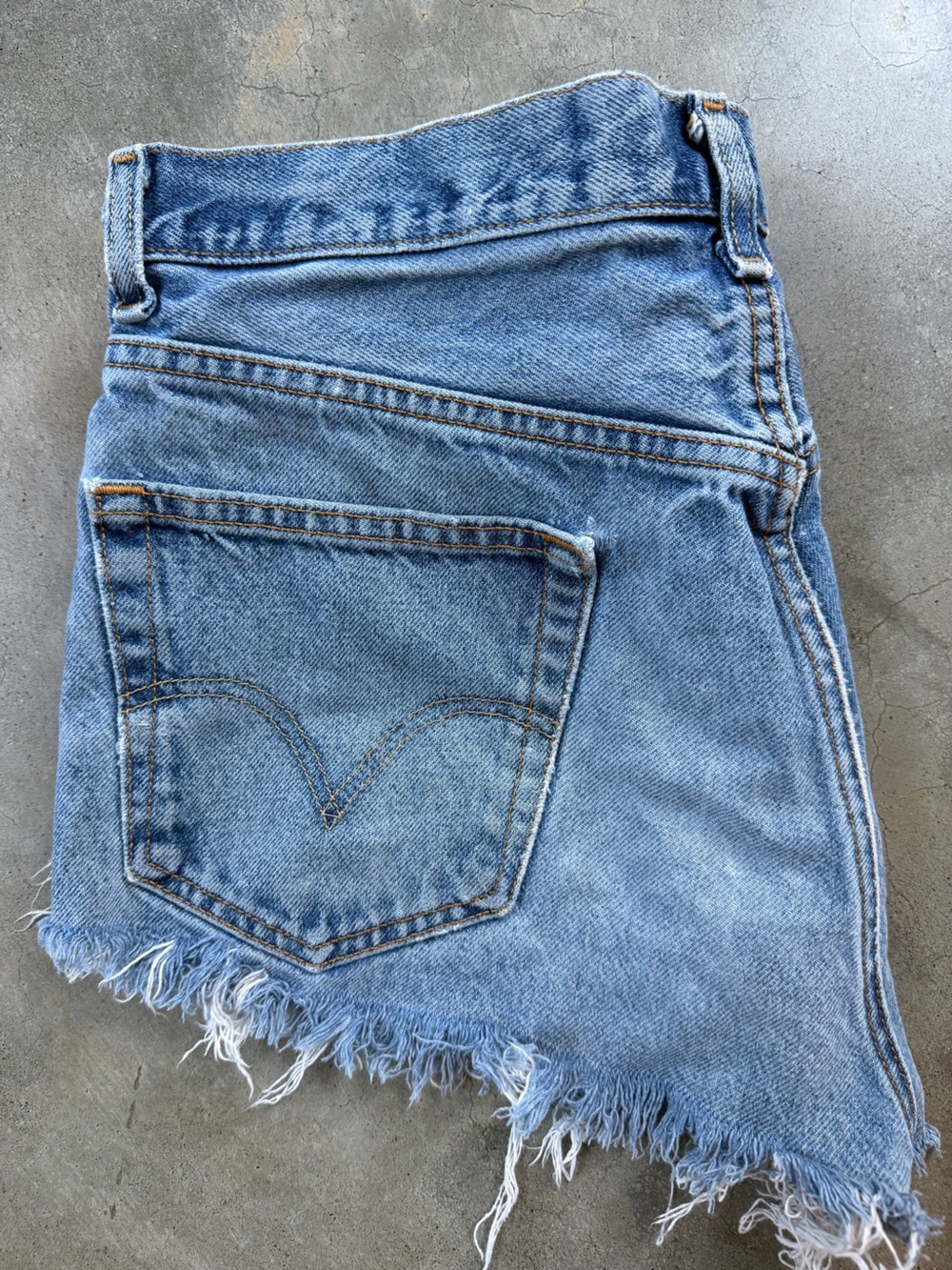 Levi's Light Blue Denim Cutoff Jean Shorts